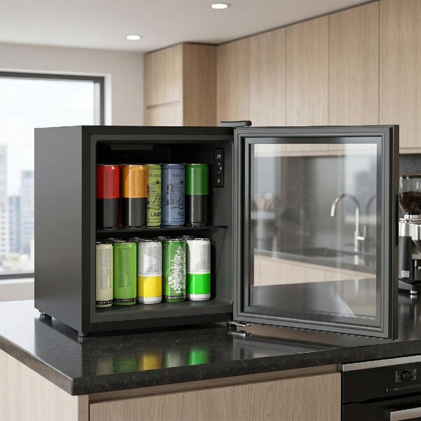 DecHome Mini Frigo Frigobar 46 Litri Classe D Raffreddamento Statico colore Nero - 0BKV361