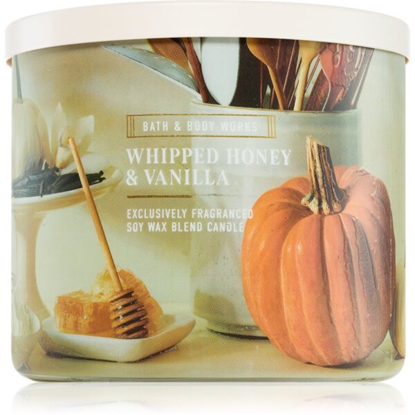 Bath & Body Works Whipped Honey & Vanilla candela profumata 411 g