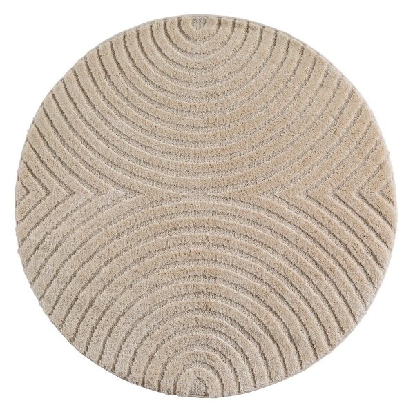 Tappeto rotondo beige ø 120 cm Art 1122 – Ayyildiz Carpets