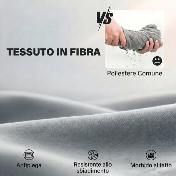VivaGarden Salotto da Giardino con Divano 2 Posti 2 Poltrone e Tavolino in Acciaio colore Grigio Chiaro