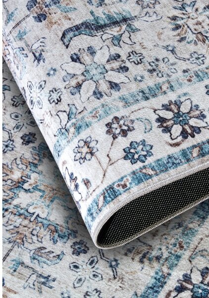 Tappeto azzurro 120x160 cm Saveh Cream Blue - Elle Decoration