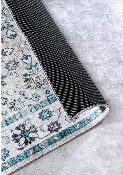 Tappeto azzurro 120x160 cm Saveh Cream Blue - Elle Decoration