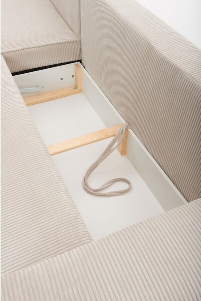 Divano letto angolare beige (variabile) Nihad structural - Bobochic Paris