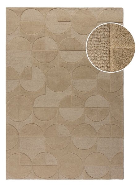 Tappeto in lana di colore naturale 200x290 cm Gigi - Flair Rugs