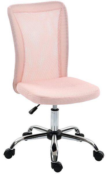 Icon Space Sedia da Ufficio Ergonomica Senza Braccioli in Tessuto colore Rosa