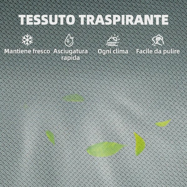 VivaGarden Sedia per Esterni Pieghevole Set 2 Sedie da Giardino in Acciaio Dimensioni 65x60x94 cm colore Grigio