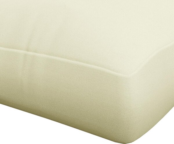 VivaGarden Set 2 Cuscini da Giardino per Divani in Poliestere con Imbottitura Spessa colore Crema