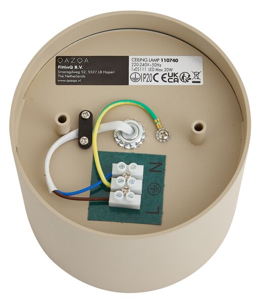 Faretto da soffitto moderno orientabile tortora GU10 AR111 - Impact