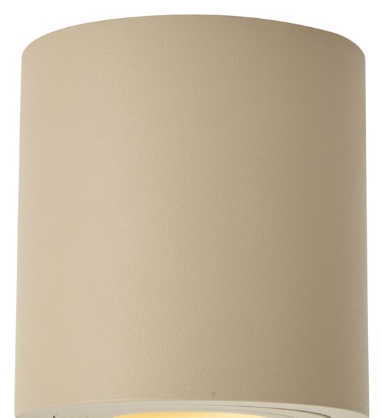 Faretto da soffitto moderno tortora GU10 50mm IP44 - Capa