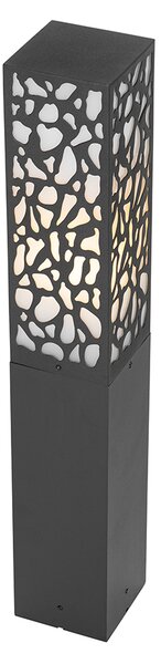 Paletto da giardino moderno nero 60 cm IP44 - Nicole