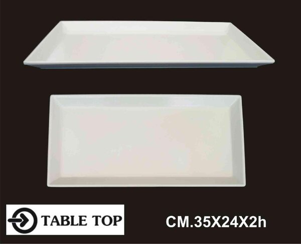 Table Top Vassoio Melamina Rettangolare cm 35x24x2h - 1005