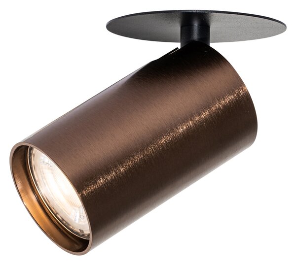 Faretto da incasso moderno bronzo scuro GU10 50mm - Chels