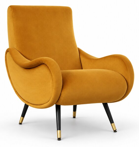Poltrona Miss in Velluto Colorato Premium - Design Iconico Anni 50