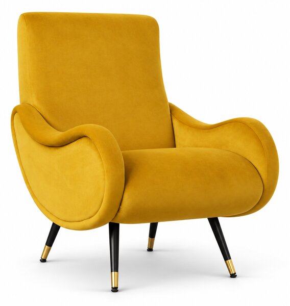 Poltrona Miss in Velluto Colorato Premium - Design Iconico Anni 50