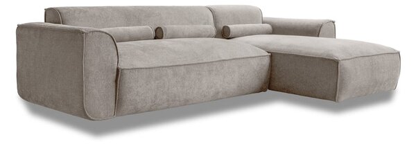 Divano angolare componibile beige (con penisola a destra) Flex Felix – Miuform
