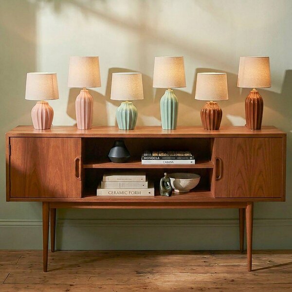 PR Home Lampada da tavolo Lyon, Marrone / Ruggine, Corridoio, Ceramica, Scandinavo, Lampada da tavolo