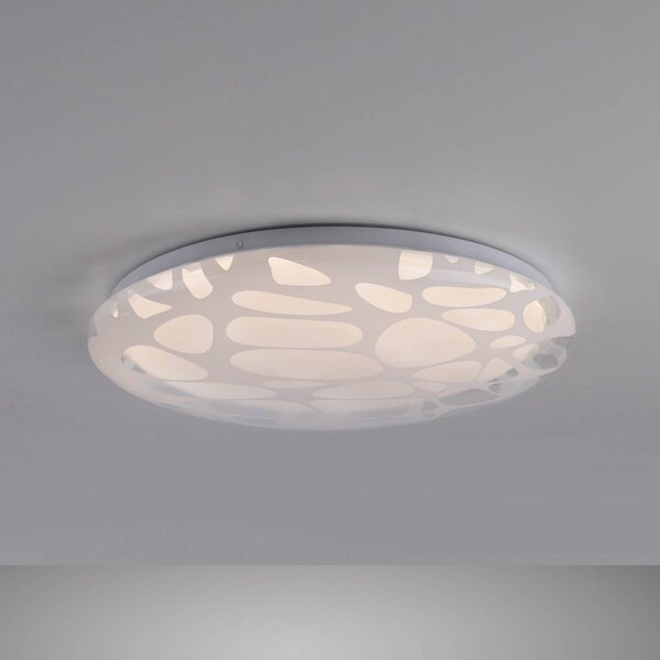 JUST LIGHT. GmbH Plafoniera soffitto Art Plafo, dimmerabile, Bianco / Opale, Soggiorno / Sala da pranzo, Metallo, Moderno, Plafoniera