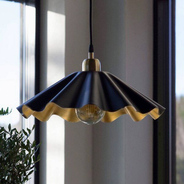 PR Home Lampada a sospensione Aira, dimmerabile, Nero, Soggiorno / Sala da pranzo, Metallo, Vintage, Lampada a sospensione