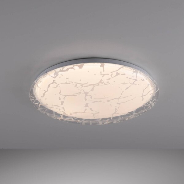 JUST LIGHT. GmbH Plafoniera soffitto Art Plafo, dimmerabile, Bianco / Opale, Soggiorno / Sala da pranzo, Metallo, Moderno, Plafoniera