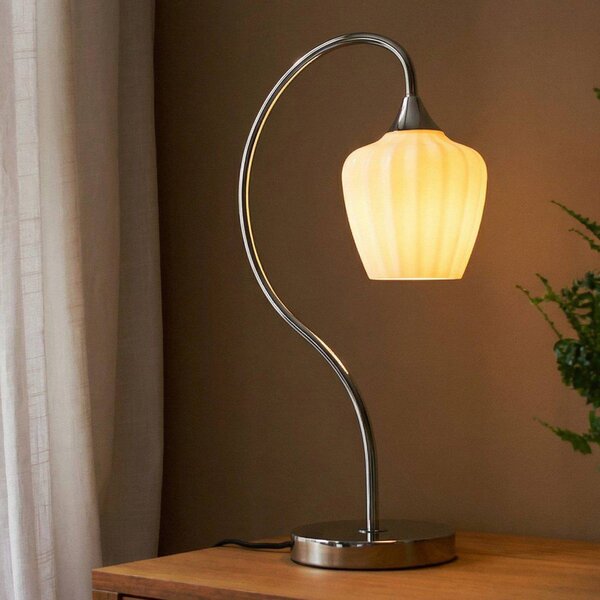 PR Home Lampada da tavolo Amalfi, Cromo / Argento, Corridoio, Metallo, Scandinavo, Lampada da tavolo