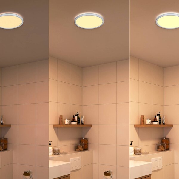 Philips Plafoniera a LED SuperSlim, dimmerabile, Bianco / Opale, Studio / Ufficio, Plastica, Moderno, Plafoniera LED