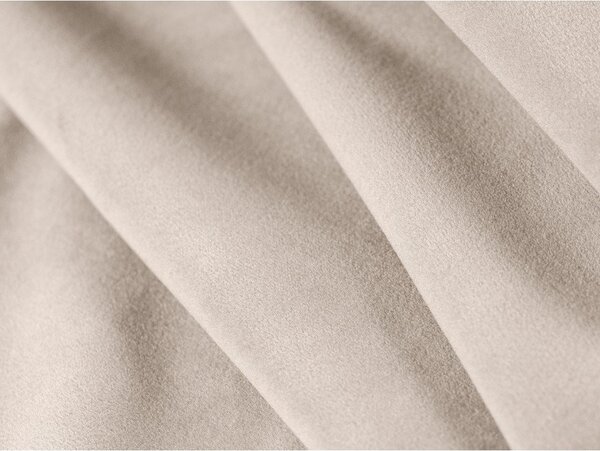 Divano angolare beige (con penisola a sinistra/con chaise lounge) con rivestimento in velluto Kate – Micadoni