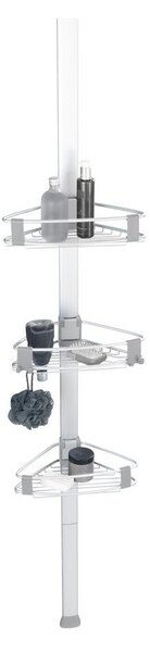 Mensola da bagno telescopica color argento opaco in alluminio Purio – Wenko