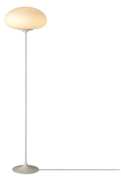 GUBI Lampada da terra Stemlite, dimmerabile, Alluminio / Grigio / Zincato, Soggiorno / Sala da pranzo, Metallo, Design, Lampada da terra