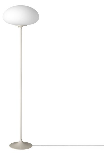 GUBI Lampada da terra Stemlite, dimmerabile, Alluminio / Grigio / Zincato, Soggiorno / Sala da pranzo, Metallo, Design, Lampada da terra
