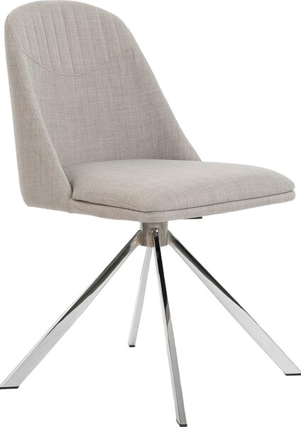 Sedia girevole Angel Cerdá in tessuto grigio 4020