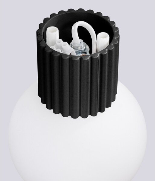Lampada da parete nera ø 12 cm Orbital – Sollux