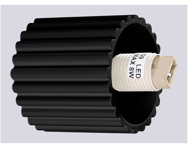 Lampada da parete nera ø 12 cm Orbital – Sollux