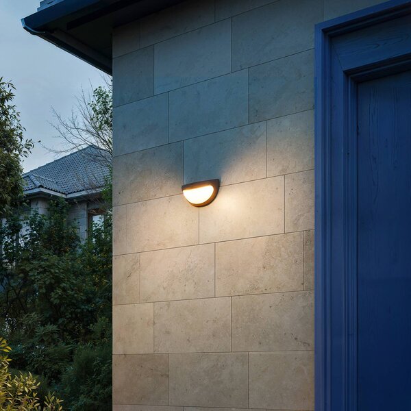 Philips Lampada da parete solare a LED Swyn, nera, con sensore, IP44 Swyn, Nero, Plastica, Applique da esterni