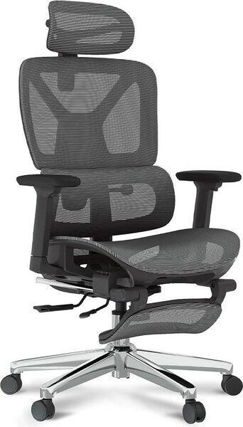 Sedia ergonomica per ufficio C7DG-Air LITE PRO per manager, grigio scuro - A