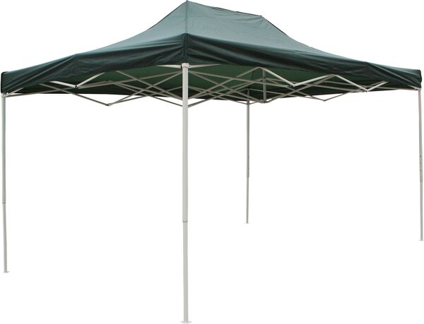 Gazebo da giardino 3x4,5 mt in acciaio e poliestere verde Lavinia