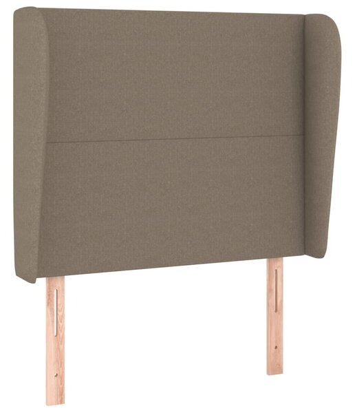 Testiera ad Orecchio Tortora 103x23x118/128 cm in Tessuto