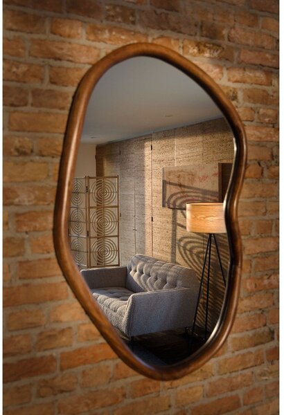 Specchio da parete con telaio in legno massiccio 73x100 cm Ashley – Dutchbone