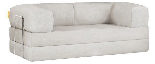 Divano beige allungabile con rivestimento in bouclé 180 cm Bloom – TemaHome
