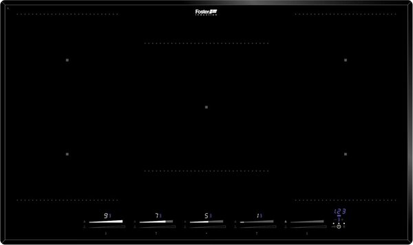 FOSTER Piano Cottura Induzione 5 Fuochi Larghezza 86 cm in Vetroceramica colore Nero - 7384 646 KE Induction