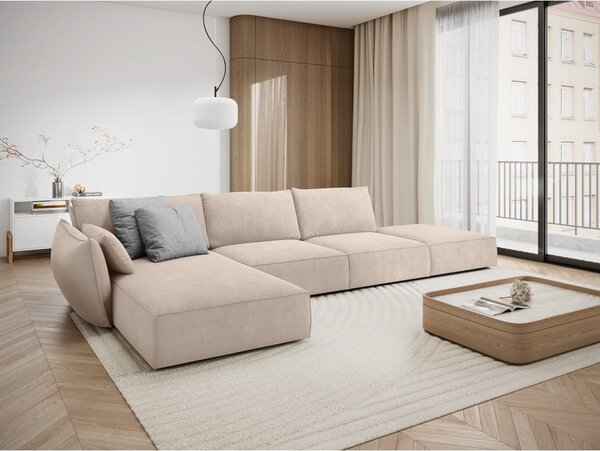 Divano angolare beige (angolo sinistro) Vanda - Mazzini Sofas