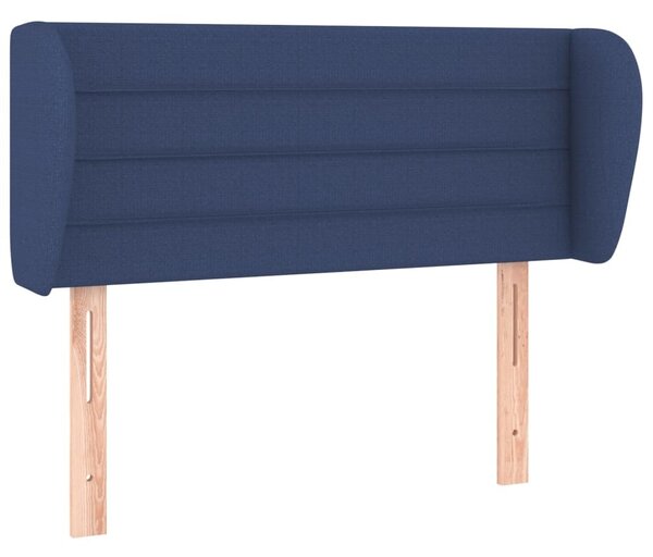 Testiera ad Orecchio Blu 83 x 23 x 78/88cm in Tessuto