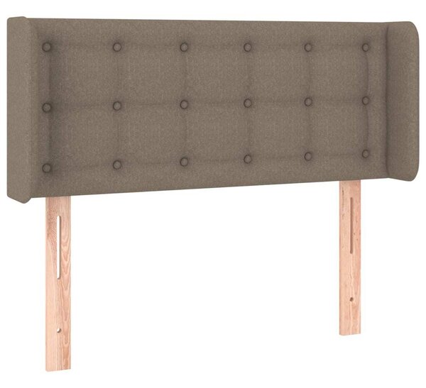 Testiera ad Orecchio Tortora 93x16x78/88 cm in Tessuto