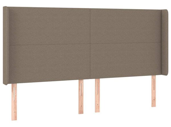 Testiera ad Orecchio Tortora 163x16x118/128 cm in Tessuto