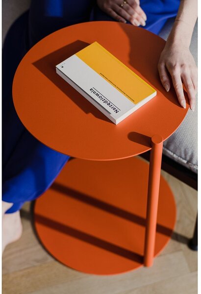 Tavolino rotondo in acciaio 41x40 cm Ande – noo.ma