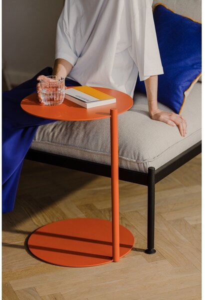 Tavolino rotondo in acciaio 41x40 cm Ande – noo.ma