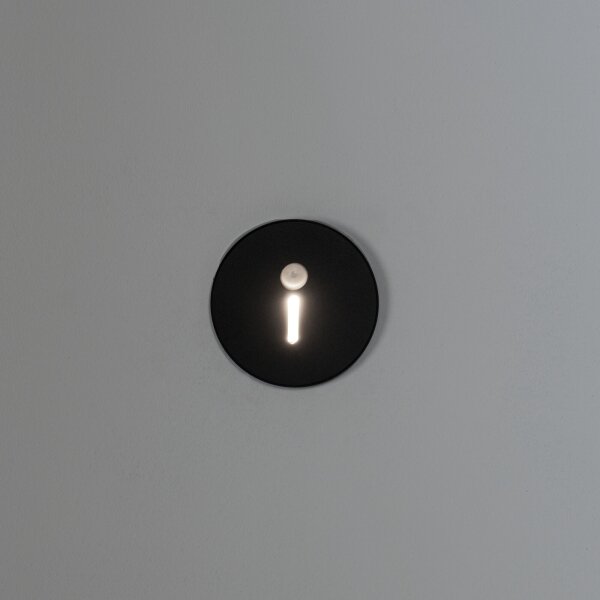 Kanlux 90794 - Lampada LED da gradino con sensore MAGNIK LED/1,7W/230V CCT, nera, rotonda