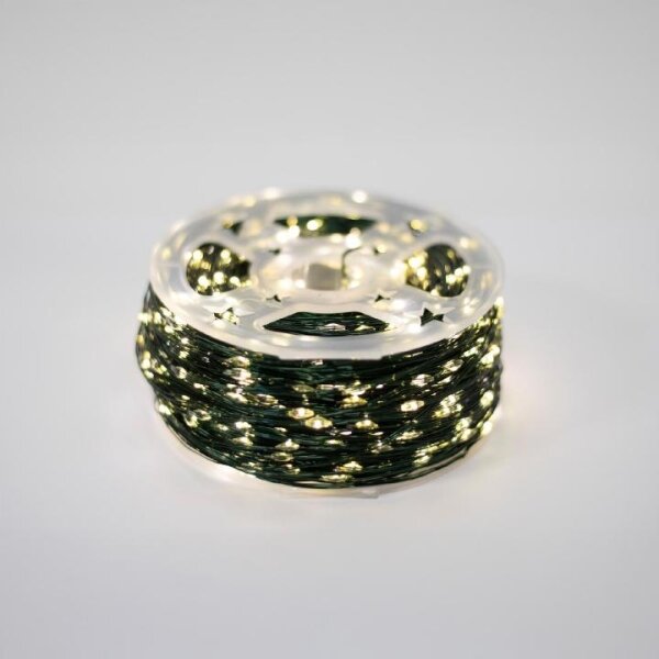 Catena luminosa natalizia LED da esterno 1000xLED/230V 8 funzioni 53 m IP44 bianco caldo + telecomando