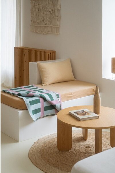 Coperta verde/rosa 160x200 cm Onu – noo.ma