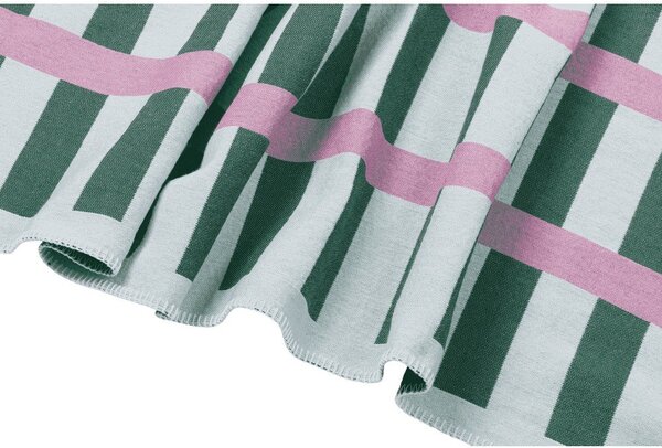 Coperta verde/rosa 160x200 cm Onu – noo.ma