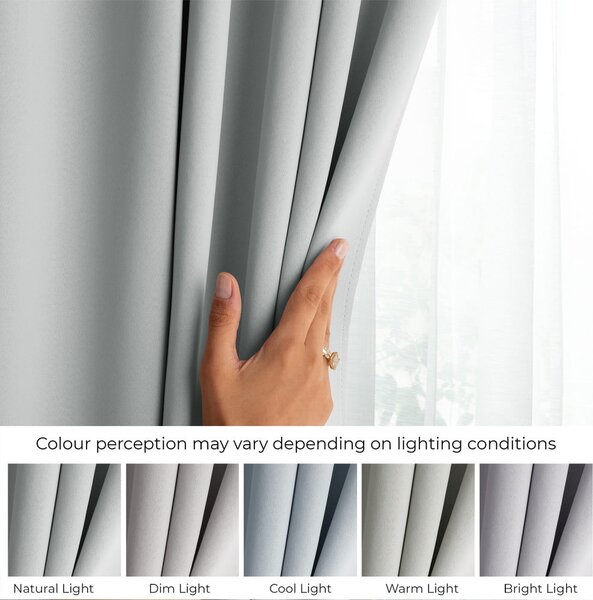 Tenda parzialmente oscurante grigio chiaro 140x270 cm Kierra – Restilo